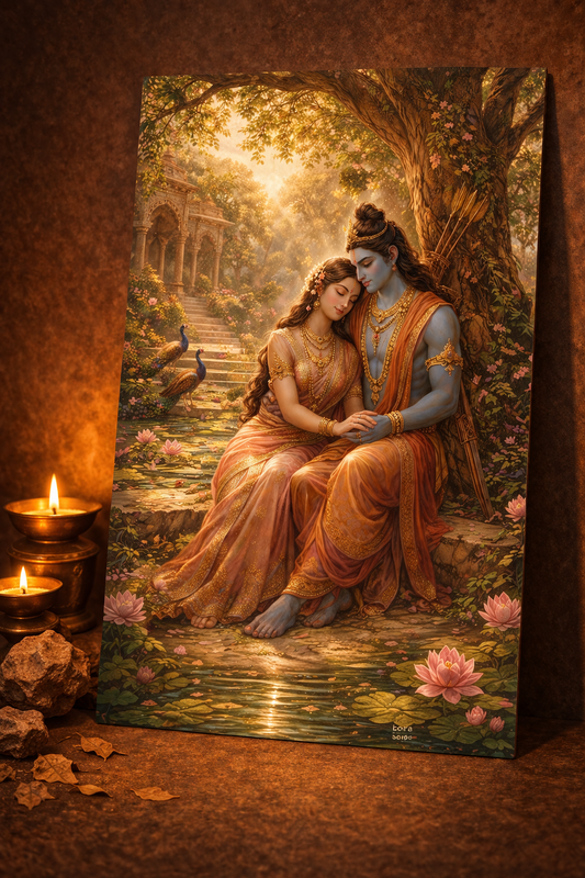 Sita Ram - Divine Sacred Bond | Premium Glossy Poster