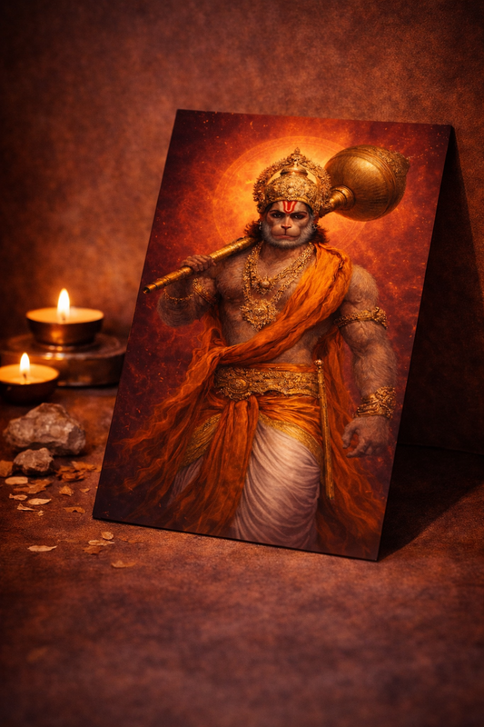 Lord Hanuman - Eternal Devotion | Premium Glossy Poster