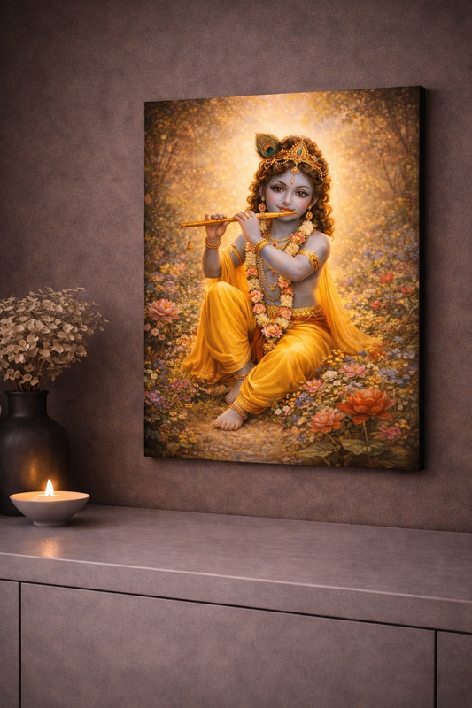 Lord Krishna - Bal Leela | Premium Canvas Wall Art
