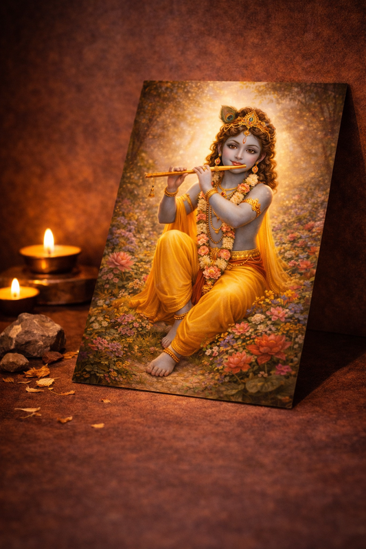 Lord Krishna - Bal Leela | Premium Glossy Poster