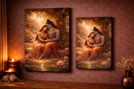 Sita Ram - Sacred Bond | Premium Canvas Wall Art