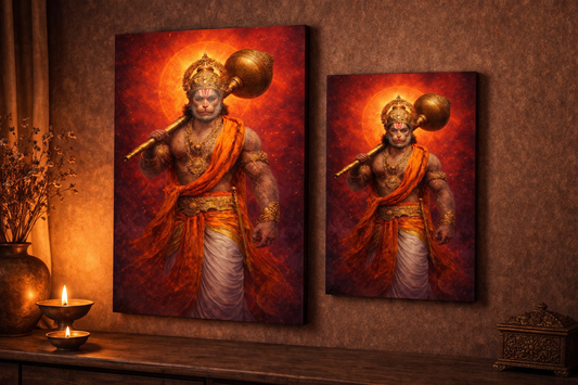 Lord Hanuman - Eternal Devotion | Premium Canvas Wall Art