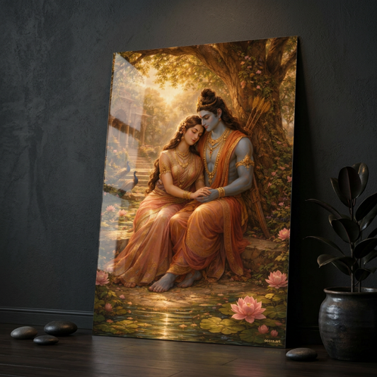 Sita Ram - Divine Sacred Bond | Premium Glossy Poster