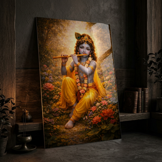 Lord Krishna - Bal Leela | Premium Glossy Poster